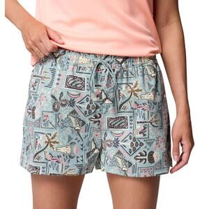 Columbia Women's PFG Rugged Water Printed Short Sz M
